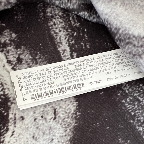 NWT Zara Monochrome Abstract Crop Cutout sexy Party Top - Picture 6 of 8